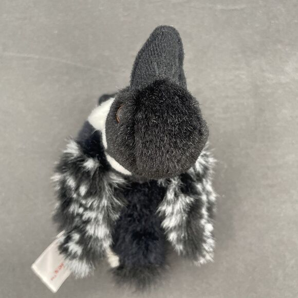 Maplefoot Babies Loon Bird Diver Plush Stuffed Toy Animal House Black White 6" - Picture 6 of 12